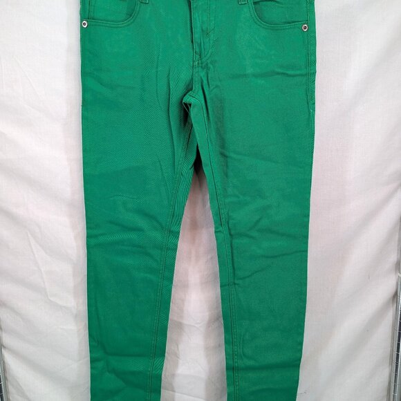 Silver Crush Junior Spring Green Low Rise Narrow Leg Skinny Jeans Size 9/10 - Picture 1 of 11